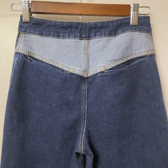 Free People We the Free Flip It and Reverse It Flare Retro Jeans Size 25 - Picture 8 of 16